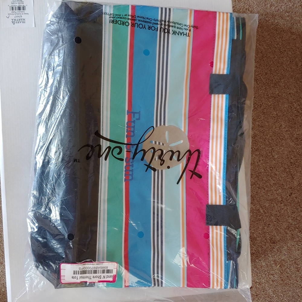 Sand and shore thermal tote